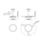 MANTRA MISTRAL FAN LED 40W ceiling fan light 25W