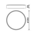 MANTRA CUMBUCO II TEK ceiling lamp LED 30W wood CCT