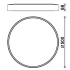 MANTRA CUMBUCO II TEK ceiling lamp LED 40W wood CCT