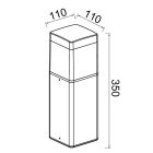 MANTRA CHICAGO outdoor wall lamp outdoor Blanco square 35 cm IP65 E27