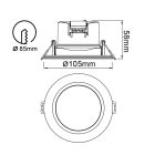 MANTRA YUCATAN TEK SPOT RECESSED WHITE LED IP65 - 10W - CCT