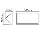 MANTRA CREEK outdoor wall lamp outdoor black LED IP65 20W CCT