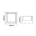 MANTRA CREEK Outdoor wall lamp Outdoor Corten LED IP65 15W CCT