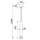MANTRA SPLIT TEK PENDANT LAMP MINI GU10 WHITE