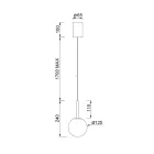 MANTRA PUEBLA TEK pendant lamp LED 9W 3000K BLACK