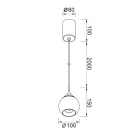 MANTRA DROP TEK PENDANT LED 7W 3000K