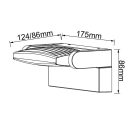 MANTRA HOOD outdoor wall lamp LED 12W 3000K dark grey