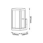 MANTRA NEVADA outdoor wall lamp 1L E27 white