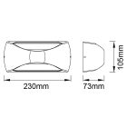 MANTRA BUTAN outdoor wall lamp LED 12W 3000K white