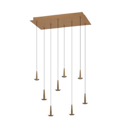 MANTRA ANDROMEDA Decorative Indoor Pendant Square 8xLED 5W 3000K W/T Glass