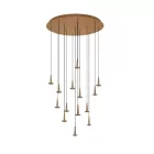 MANTRA ANDROMEDA Decorative indoor pendant lamp, round, 14xLED, 5W, 3000K, white glass