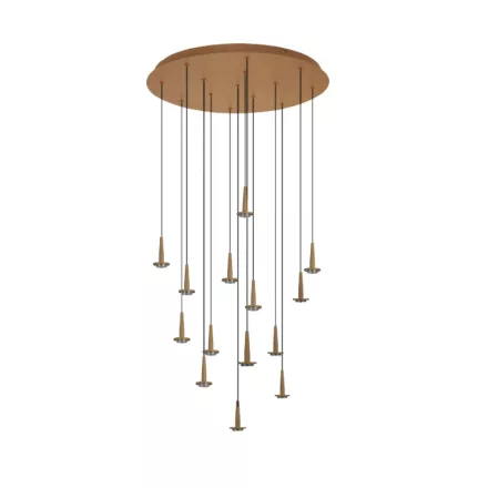 MANTRA ANDROMEDA Decorative indoor pendant lamp, round, 14xLED, 5W, 3000K, white glass