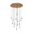 MANTRA ANDROMEDA Decorative indoor pendant lamp, round, 14xLED, 5W, 3000K, white glass