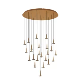   MANTRA ANDROMEDA Decorative indoor pendant lamp, round, 24xLED, 5W, 3000K, white glass