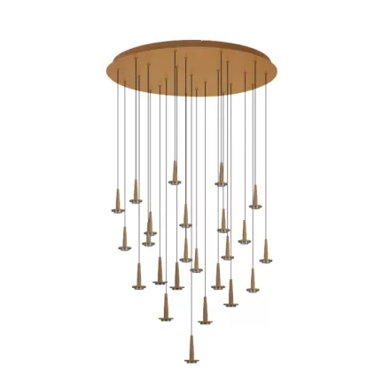 MANTRA ANDROMEDA Decorative indoor pendant lamp, round, 24xLED, 5W, 3000K, white glass