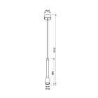 MANTRA FUGAZ Decorative indoor suspended LED 7W 3000K