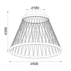 MANTRA SPIDER Decorative indoor ceiling lamp LED 43W 3000K