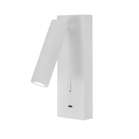   MANTRA TARIFA III TEK wall reading lamp 3W 3000K white with TYPE-C charger