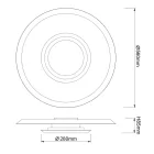 MANTRA TINA decorative indoor ceiling lamp LED 24W 3000K