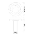 MANTRA TINA decorative indoor table lamp LED 12W 3000K