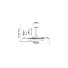 MANTRA SLIM FAN LED 50W ceiling fan with light 30W