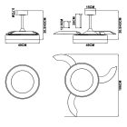 MANTRA NISEKO FAN M LED 50 W ceiling fan light 30 W