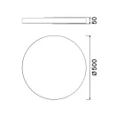 MANTRA TURIN decorative indoor ceiling lamp LED 40W CCT