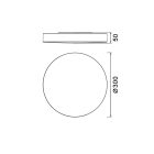 MANTRA TURIN decorative indoor ceiling lamp LED 20W CCT