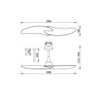MANTRA IPANEMA ceiling fan light with 2 blades 32W