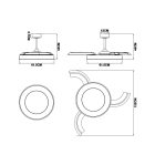 MANTRA NISEKO FAN L LED 40 W ceiling fan light 40 W
