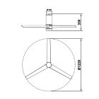 MANTRA UP-DOWN ceiling fan light LED 45W ceiling fan light 35W