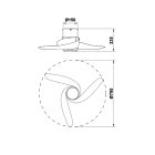 MANTRA GROENLAND XS ceiling fan light 24 W LED 30 W