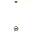 MANTRA ANDROMEDA Decorative indoor pendant lamp 1L - BASIC GOLD - GLASS CHROME 8939
