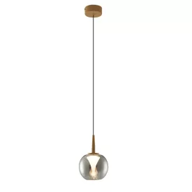  MANTRA ANDROMEDA Decorative indoor pendant lamp 1L - BASIC GOLD - GLASS CHROME 8939