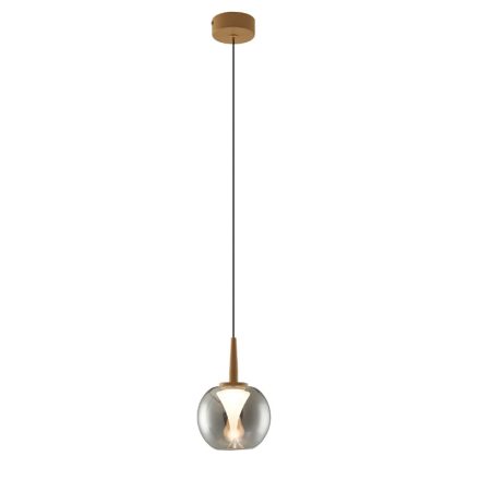 MANTRA ANDROMEDA Decorative Indoor PENDANT 1L - BASE GOLD - GLASS CHROME 8939