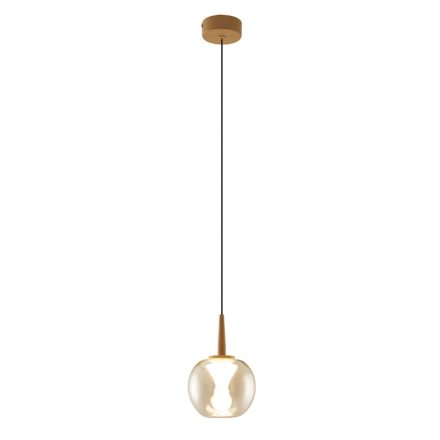 MANTRA ANDROMEDA Decorative Indoor PENDANT 1L - BASE GOLD - GLASS BRONCE 8940