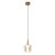 MANTRA ANDROMEDA Decorative Indoor PENDANT 1L - BASE GOLD - GLASS BRONCE 8940