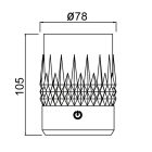 MANTRA LAX outdoor table lamp 1 W, 3000 K, matt white
