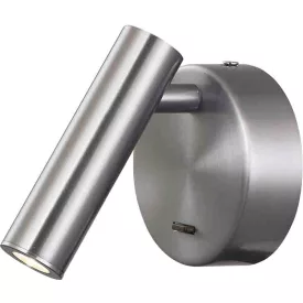 MANTRA PREA TEK WALL LAMP NICKEL SATIN READER 3W 3000K 100V