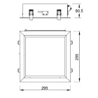 MANTRA BLUE SKY TEK Recessed LED panel lamp 30 x 30