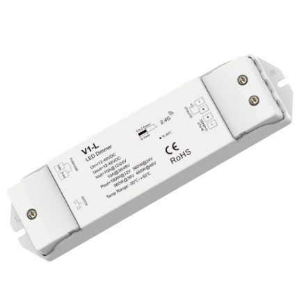 MANTRA TIRAS LED STRIPS TEK CONTROLLER CONSTANT VOLTAGE V1-L   12-48V PUSH & RF