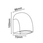 MANTRA BALDY outdoor wall lamp  1L GU10 IP65 DARK GREY