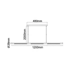 MANTRA MECA TEK LINEAR LAMP 25W 4000K BLACK