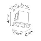 MANTRA BLAU TEK SPOT RECESSED 1L 3W 3000K BLACK