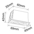 MANTRA BLAU TEK SPOT RECESSED 2L 6W 3000K BLACK