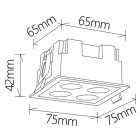 MANTRA BLAU TEK SPOT RECESSED 4L 10W 3000K WHITE