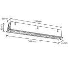 MANTRA BLAU TEK SPOT Recessed 10L 24W 3000K Black