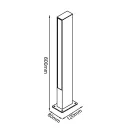 MANTRA LOTUS outdoor column 60 cm IP65 10 W 3000 K BLACK