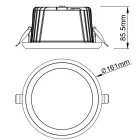 Mantra spotlámpa TAMPA TEK SPOT RECESSED IP65 20W CCT BLANCO