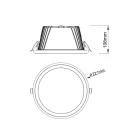 MANTRA TAMPA TEK SPOT BUILT-IN IP65 30W CCT  BLANCO